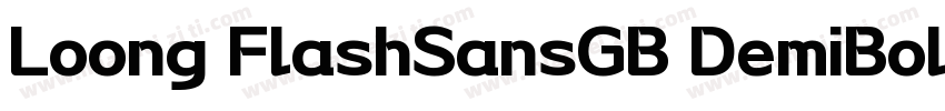 Loong FlashSansGB DemiBold字体转换
